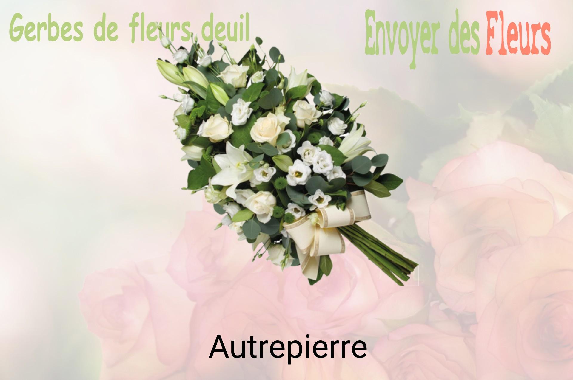 Gerbe de fleurs de deuil livrée à Autrepierre